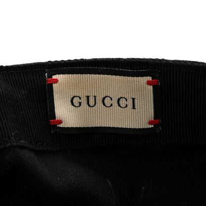 Gucci Monogram Web Baseball Hat M 58 Black 8 of 9