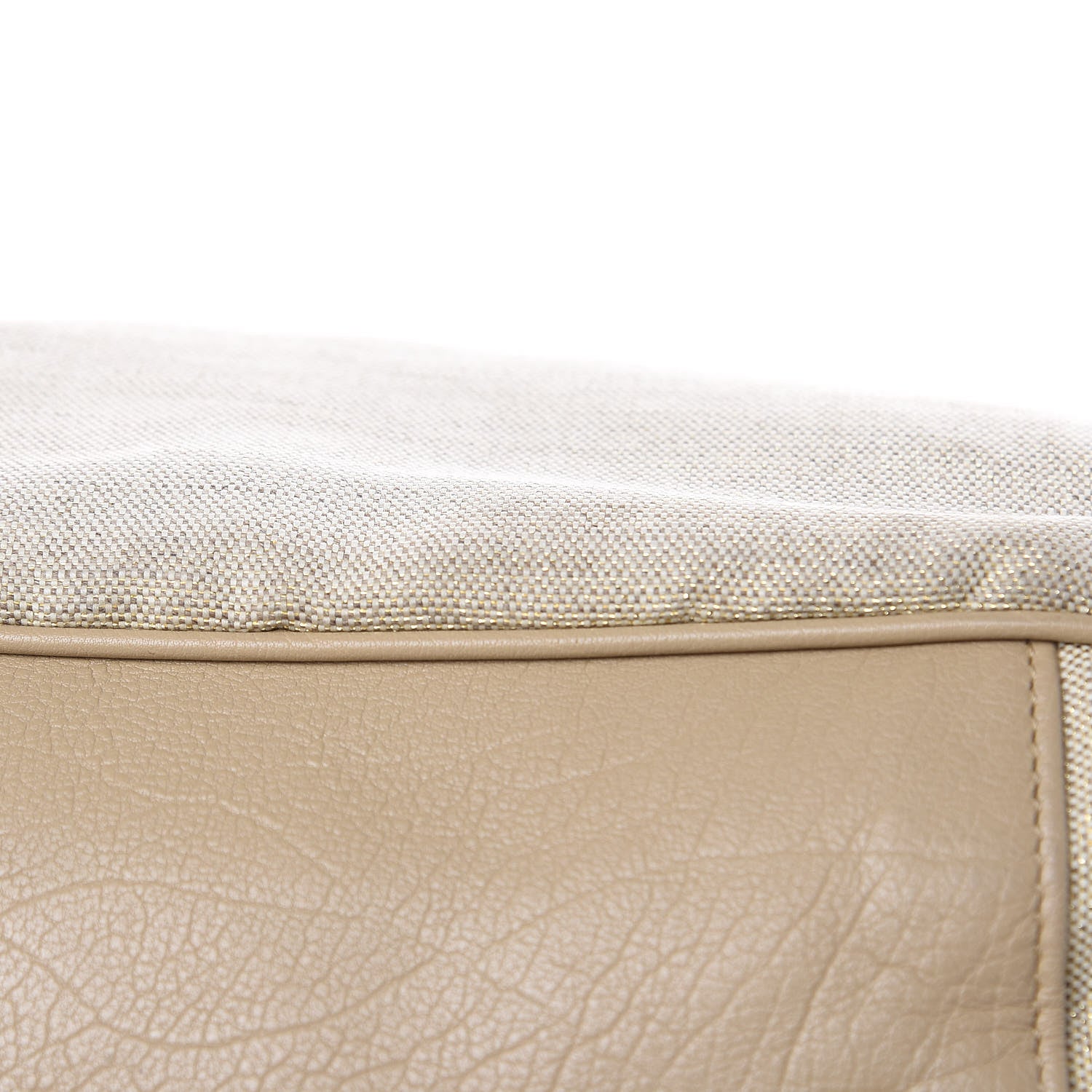 Saint Laurent Canvas Sheepskin Large Roady Beige 13 of 17