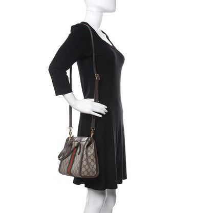 Gucci GG Supreme Monogram Small Ophidia Tote Bag Brown 2 of 12