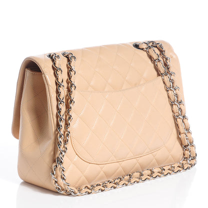 Chanel Caviar Jumbo Single Flap Beige Clair 3 of 10