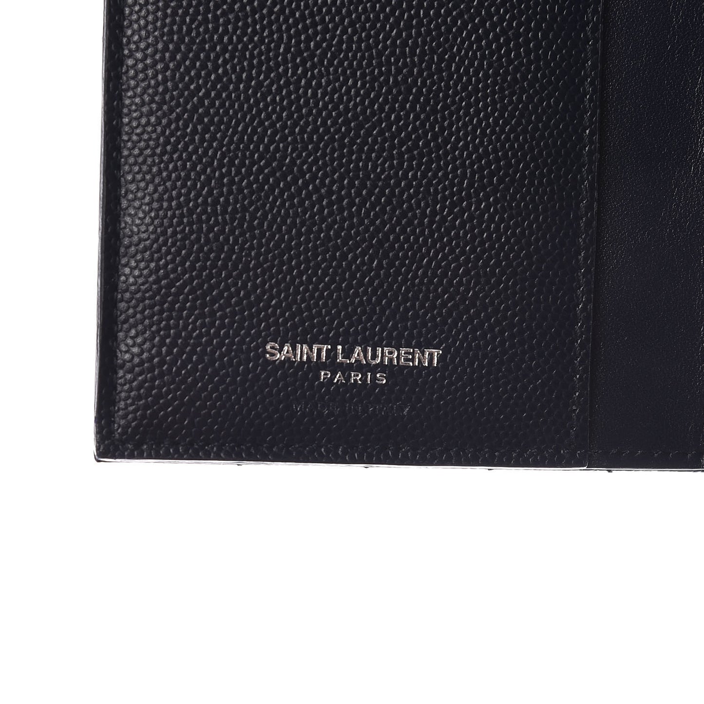 Grain De Poudre Matelasse Chevron Small Monogram Passport Case Deep Marine