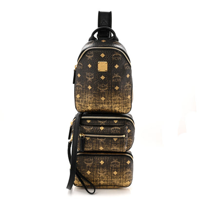 MCM Gradation Visetos Trey 4-in-1 Sling Backpack Gold 1 of 11