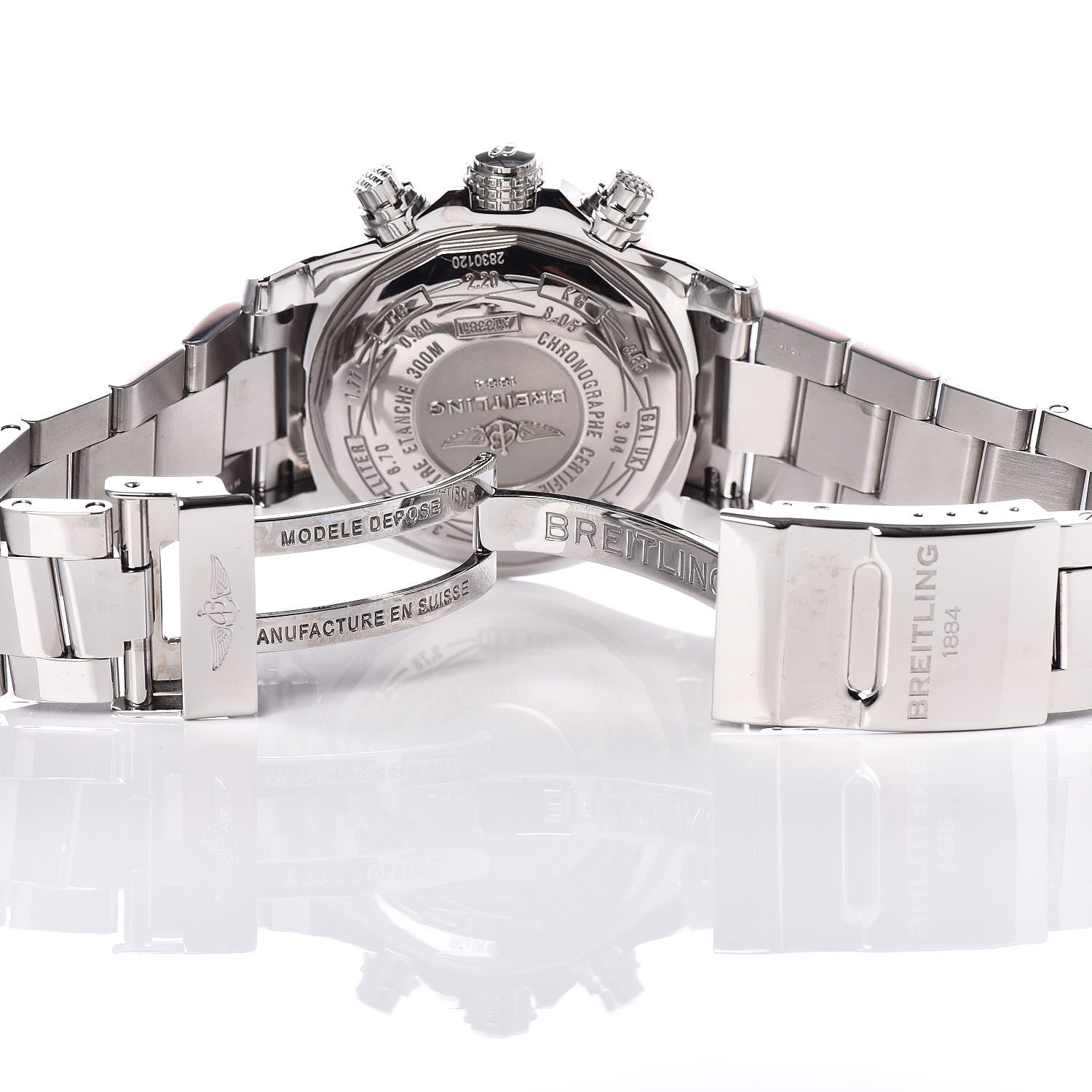 Breitling Stainless Steel 43mm Avenger II Chronograph Automatic Watch Volcano Black A13381 6 of 8
