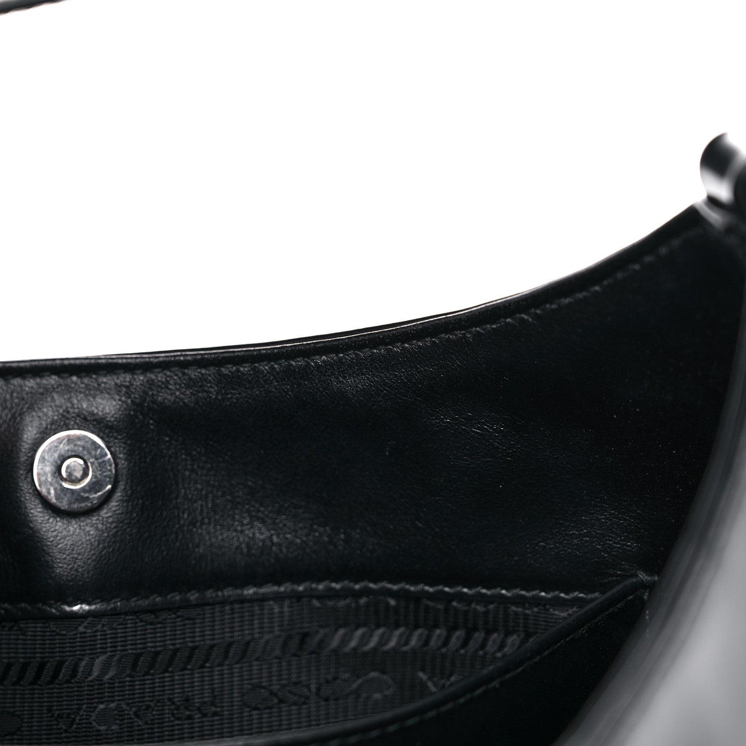 Prada Spazzolato Cleo Shoulder Bag Black 12 of 12