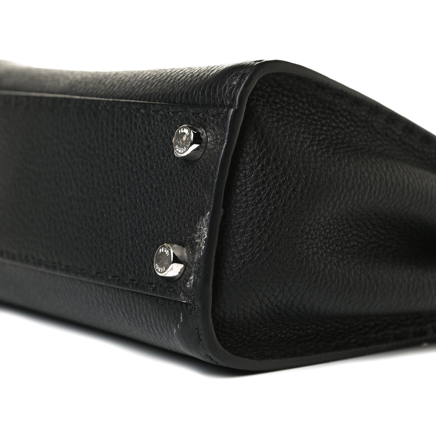 Cuoio Romano Selleria Bi-Color Mini Peekaboo Iconic Satchel Black Mou