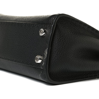 Fendi Cuoio Romano Selleria Bi-Color Mini Peekaboo Iconic Satchel Black Mou 10 of 15