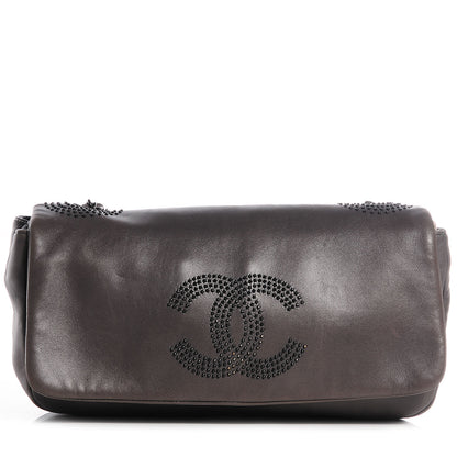 Chanel Lambskin Studded CC East West Flap Grey 1 of 7