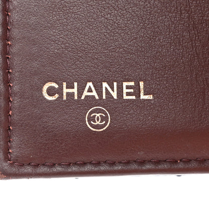 Chanel Caviar Quilted CC Zip Compact Trifold Wallet Black 7 of 12