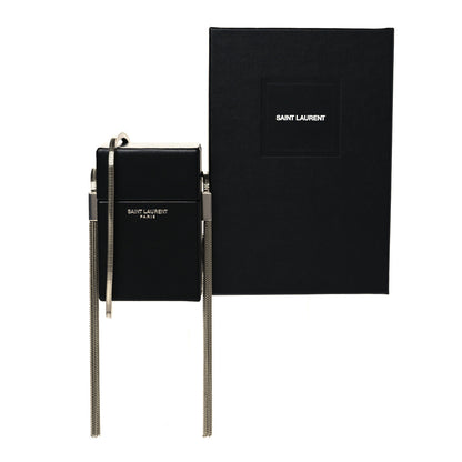 Saint Laurent Lambskin Smoking Box Crossbody Black 9 of 9