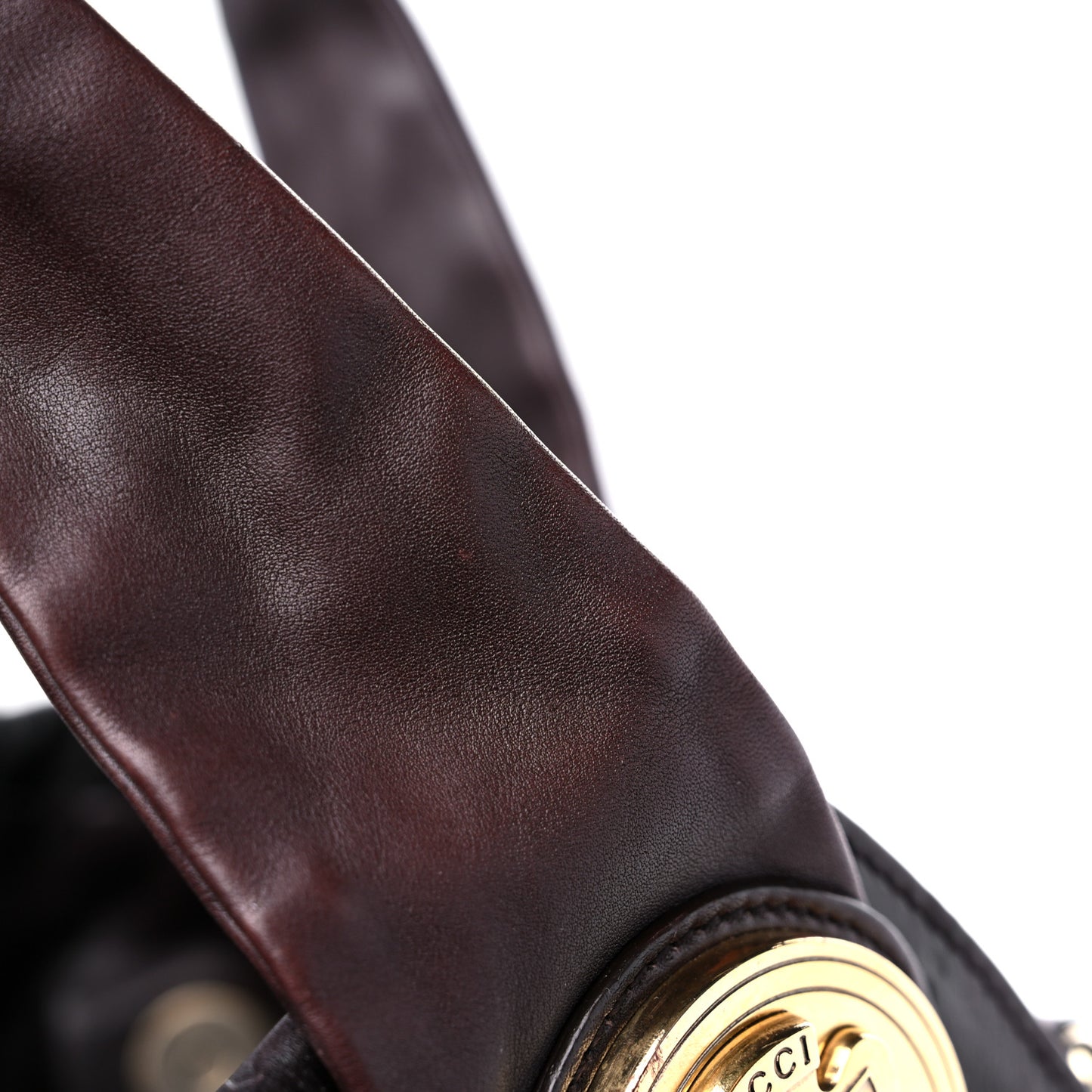 Guccissima Small Hysteria Top Handle Bag Chocolate