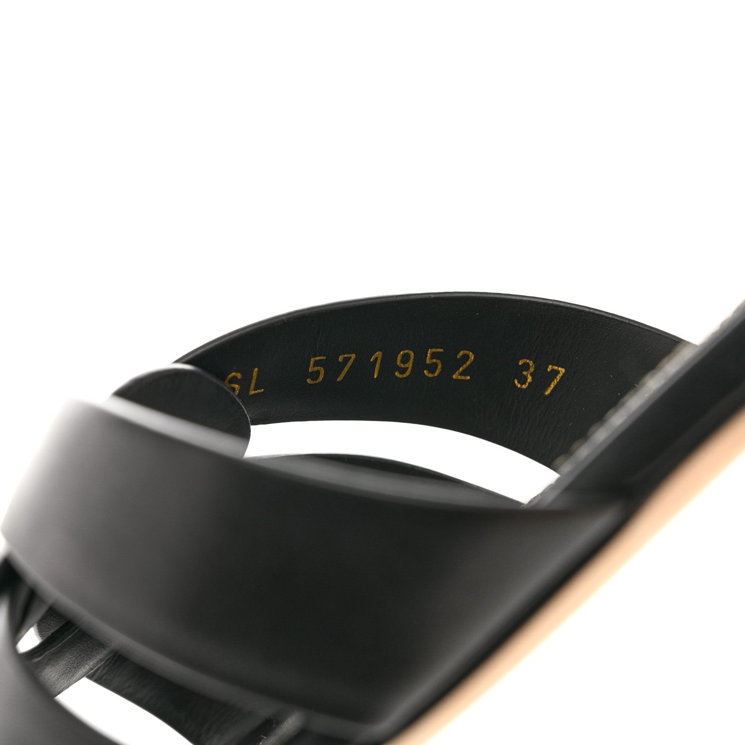 Saint Laurent Calfskin Tribute 05 Slide Sandals 37 6 of 9