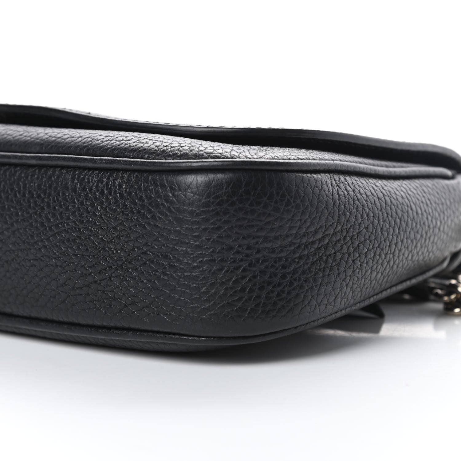 Gucci Pebbled Calfskin Medium Soho Flap Crossbody Black 10 of 10