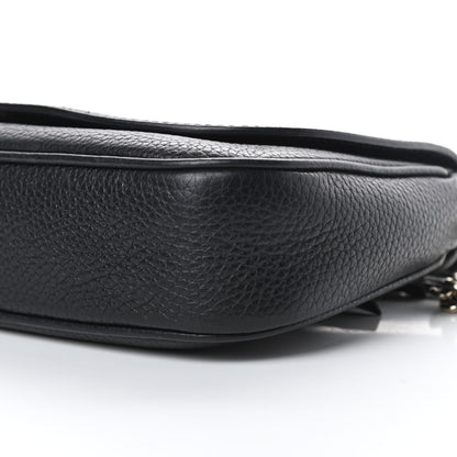 Gucci Pebbled Calfskin Medium Soho Flap Crossbody Black 10 of 10