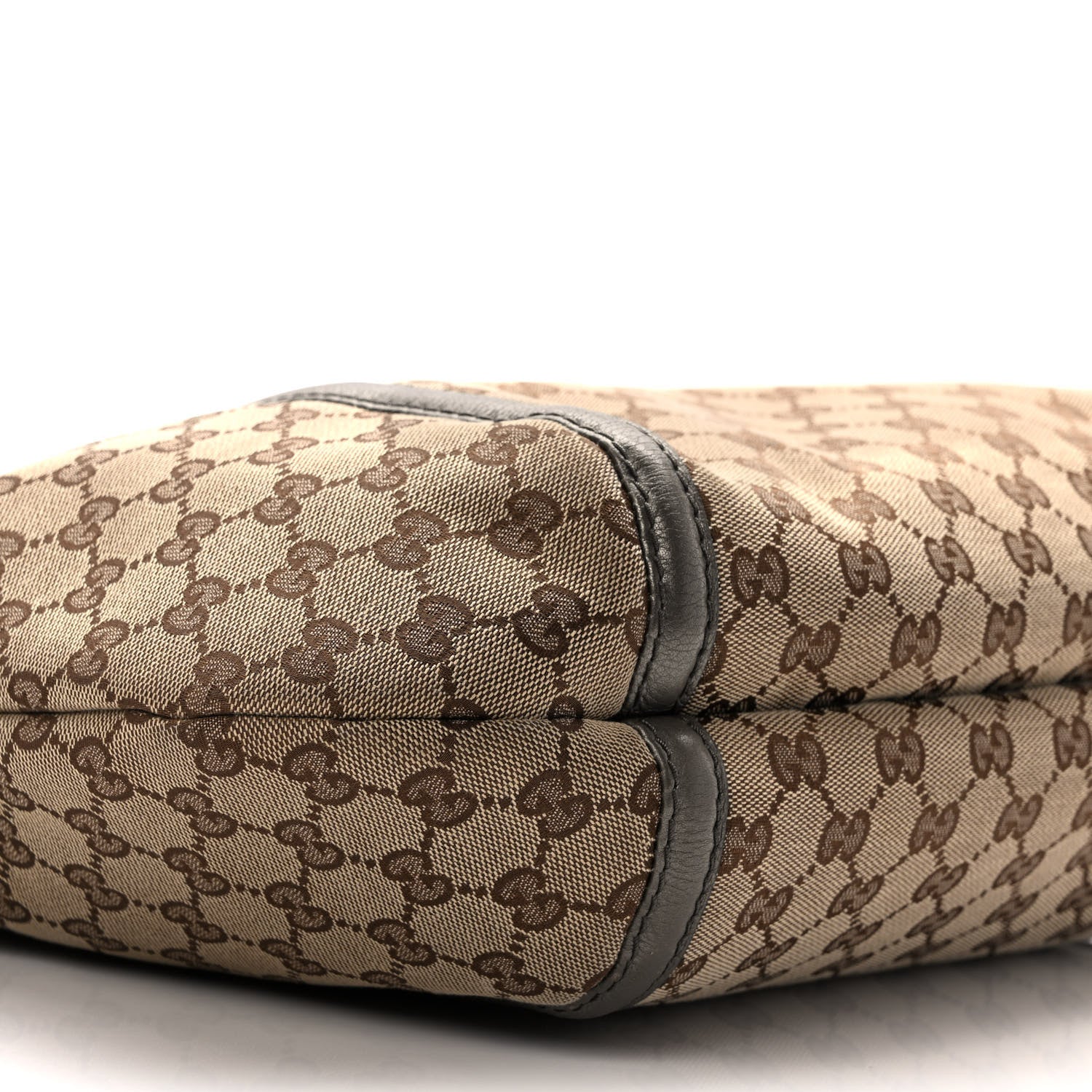 Gucci Monogram Medium Techno Horsebit Hobo Brown 9 of 12