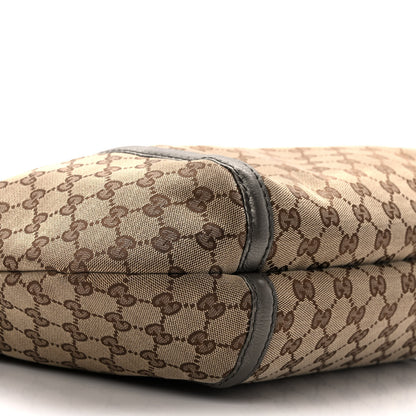 Gucci Monogram Medium Techno Horsebit Hobo Brown 9 of 12