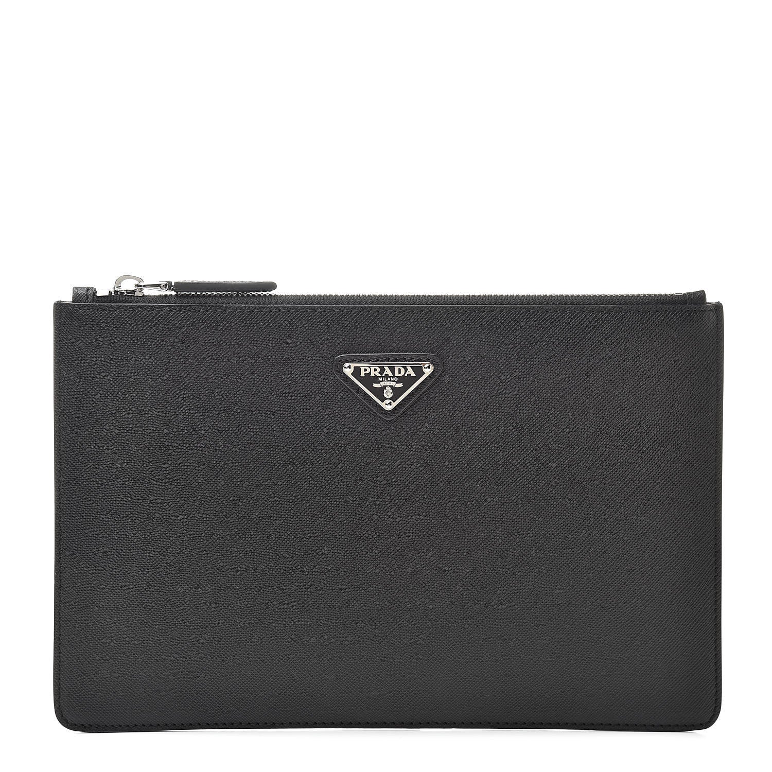 Prada Saffiano Portfolio Case Black 1 of 10