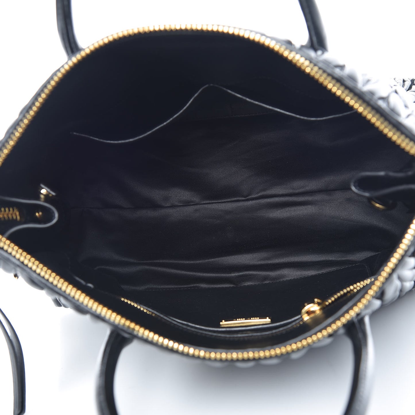 Nappa Matelasse Zip Tote Black