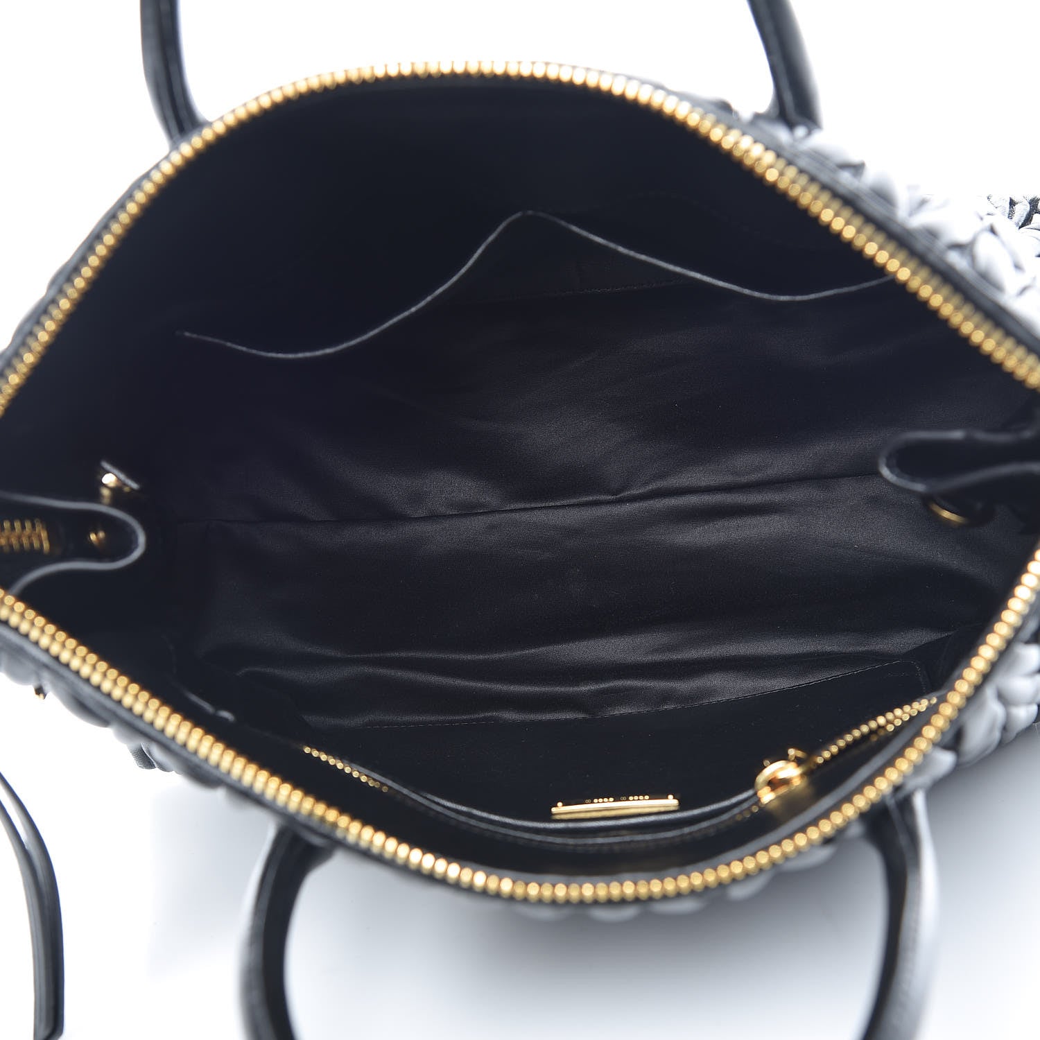Miu Miu Nappa Matelasse Zip Tote Black 5 of 10
