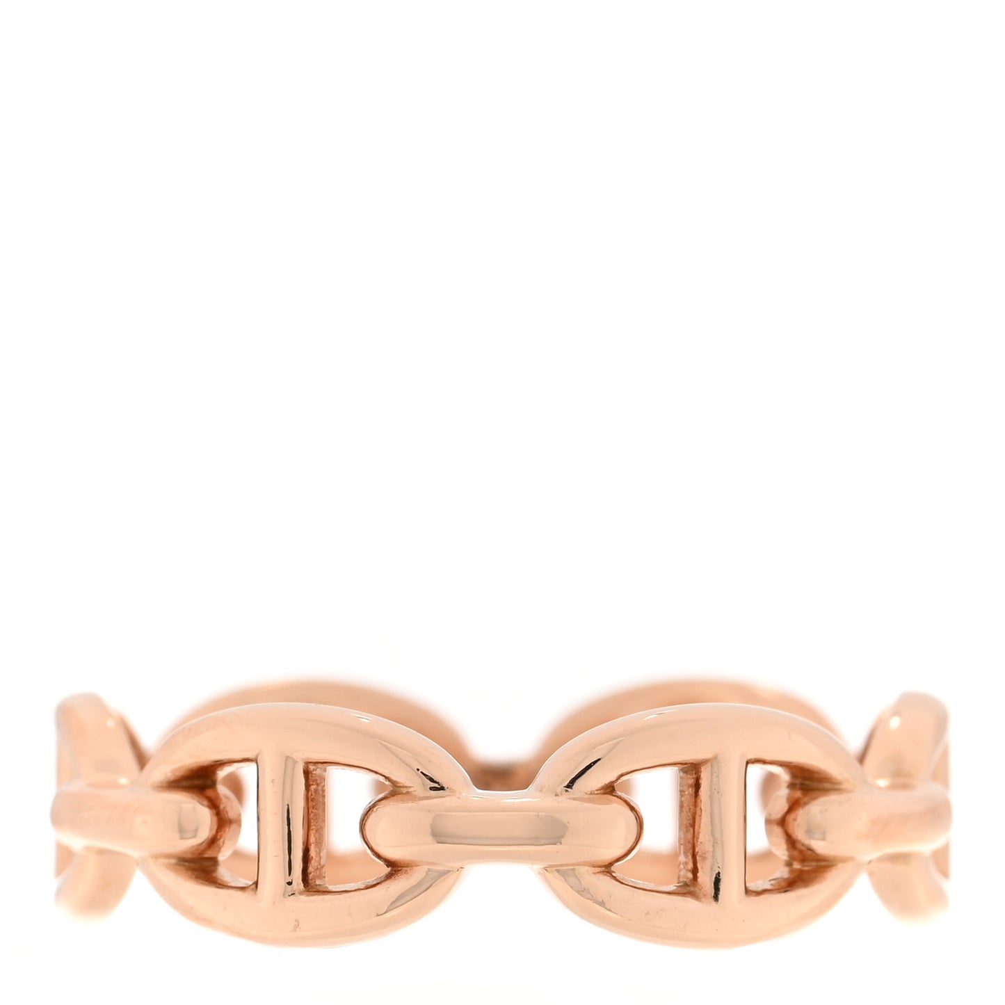 18K Rose Gold PM Chaine d'Ancre Enchainee Ring 57 8