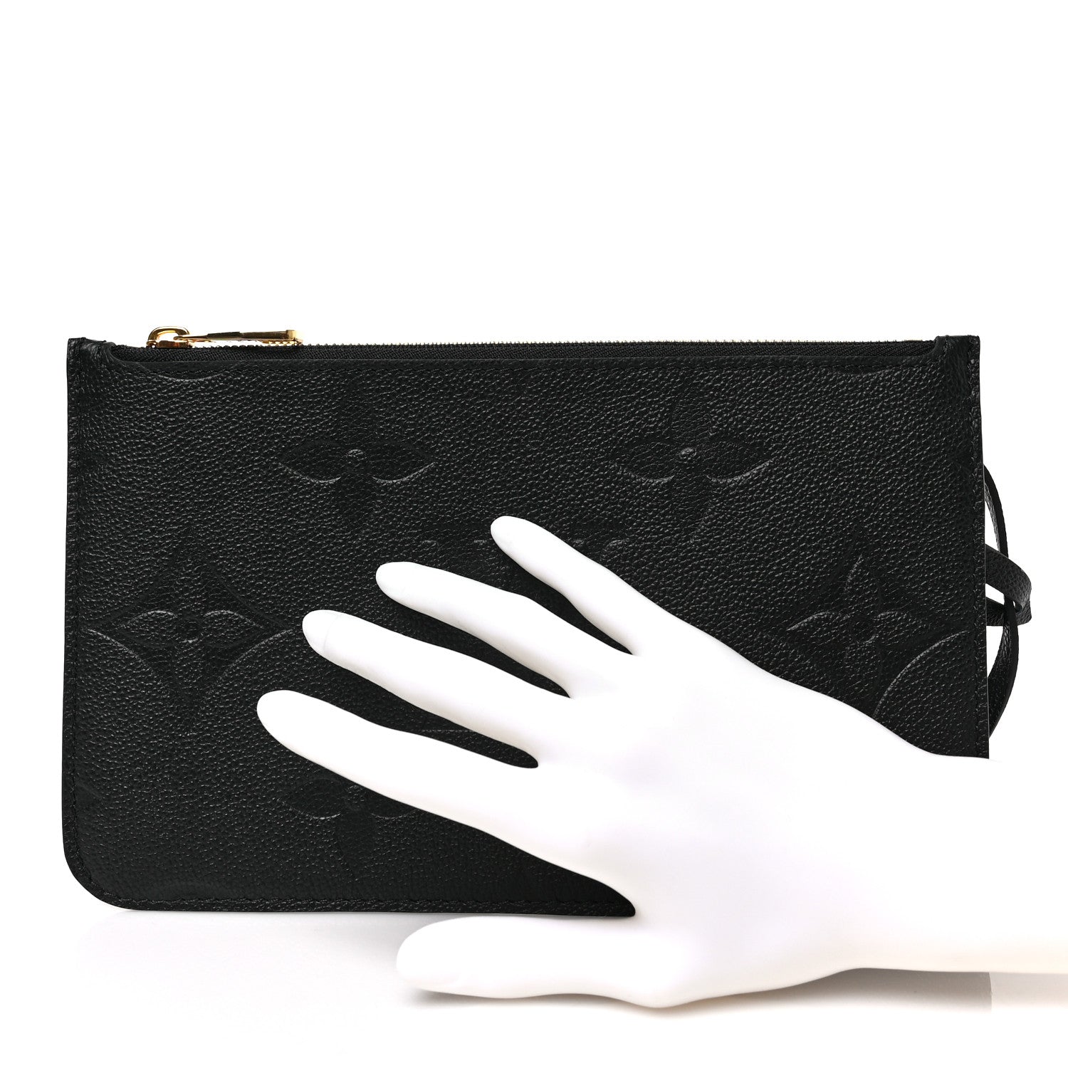 Louis Vuitton Empreinte Monogram Giant Neverfull MM Pochette Black 2 of 5