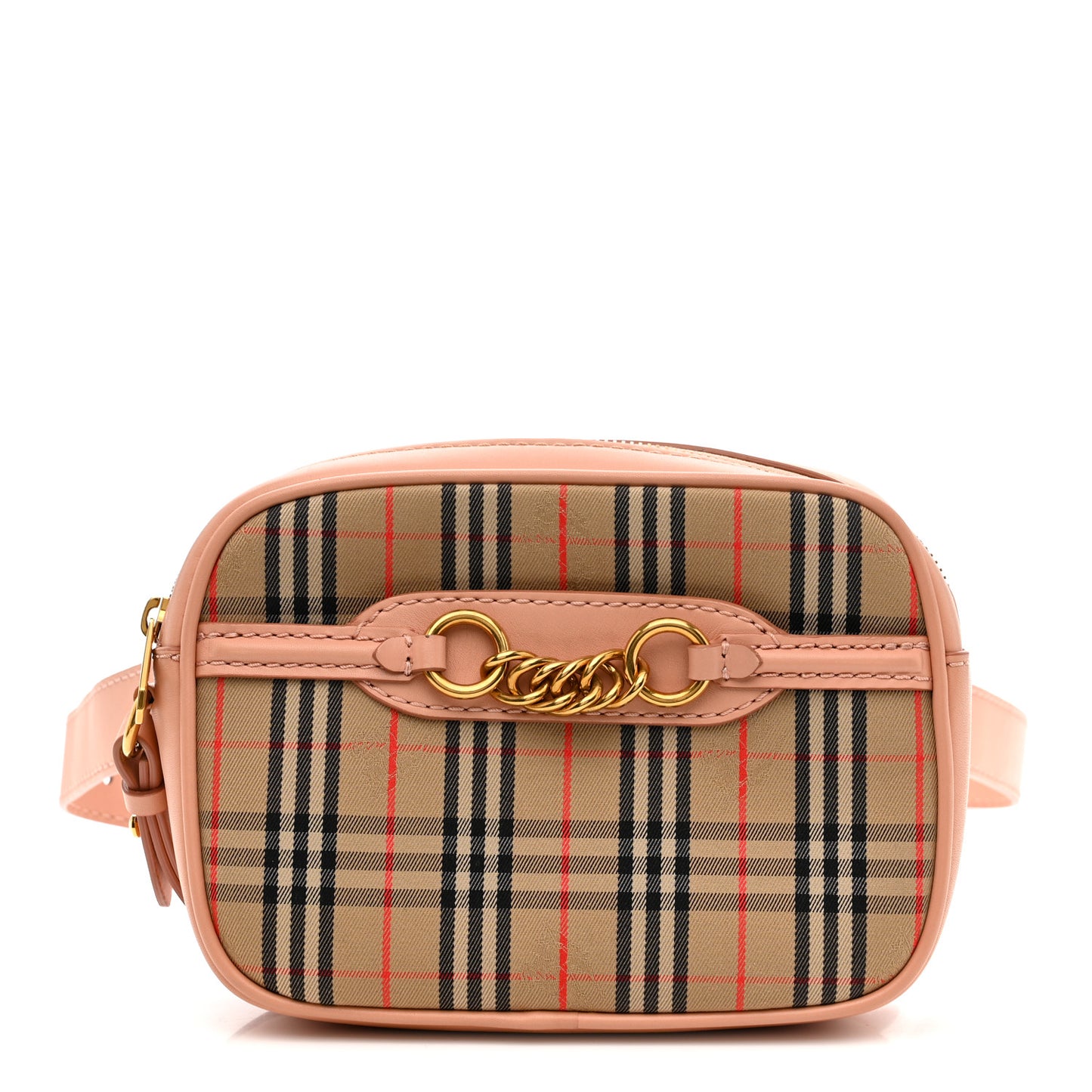 Smooth Calfskin 1983 Knight Check Link Bum Bag Pale Orchid