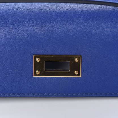 Hermes Swift Kelly Cut Clutch Pochette Bleu Electrique 21 of 26