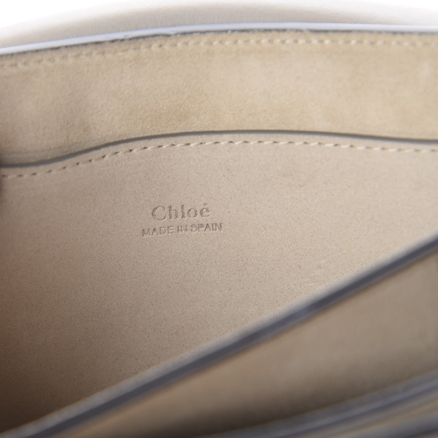 Chloe Suede Calfskin Small Faye Shoulder Bag Motty Grey 7 of 7