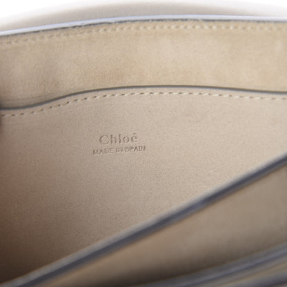 Chloe Suede Calfskin Small Faye Shoulder Bag Motty Grey 7 of 7