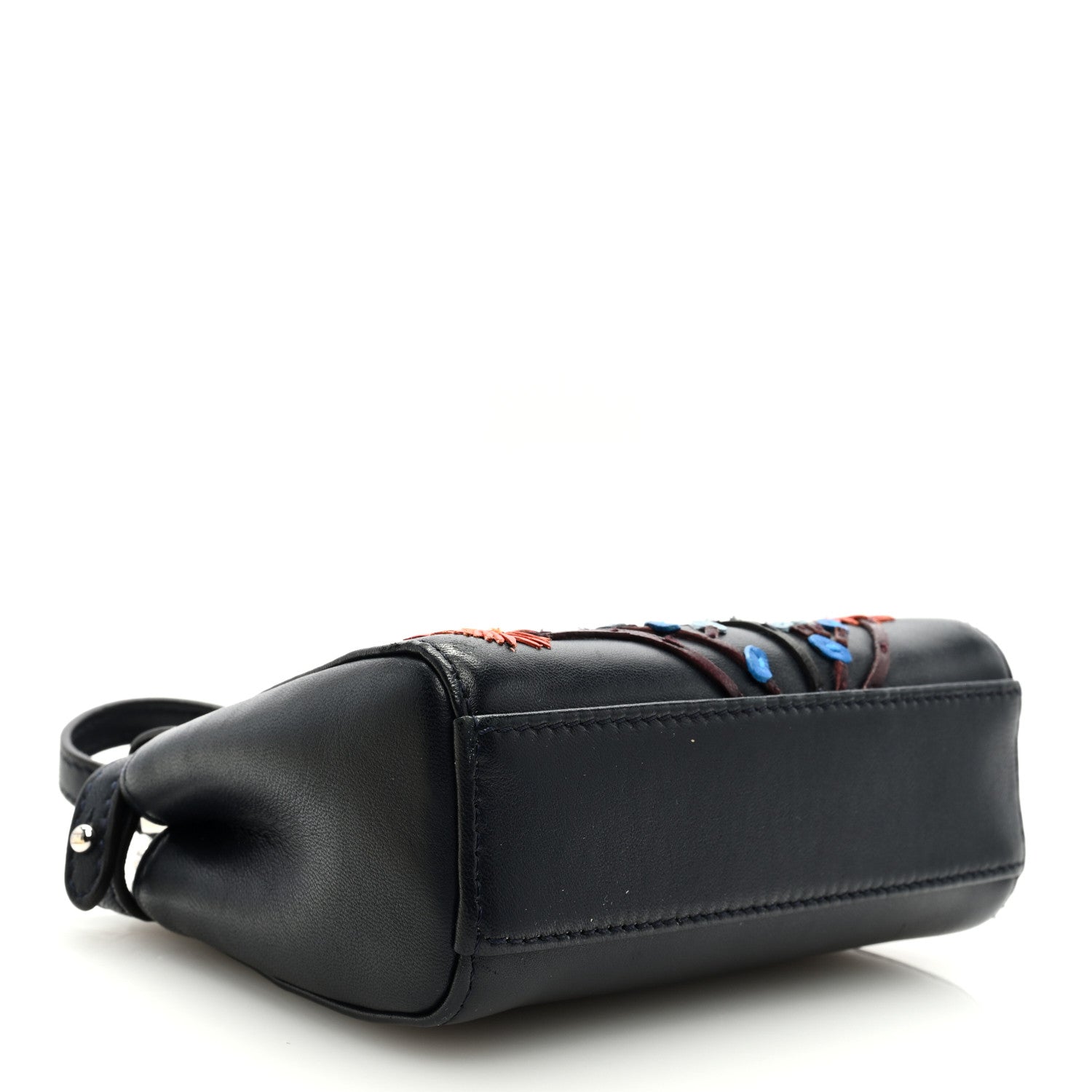 Fendi Shiny Nappa Botanic Garden Embroidered Micro Peekaboo Iconic