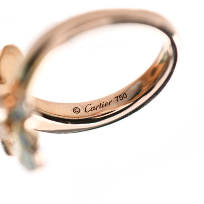 Cartier 18K Pink Gold Diamond Caresse D'Orchidees Par Cartier Ring 52 6 4 of 6