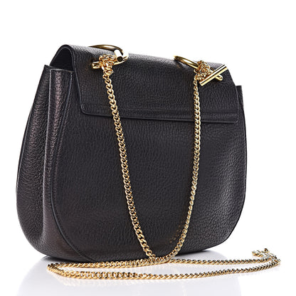 Chloe Grained Lambskin Drew Shoulder Bag Black 3 of 16