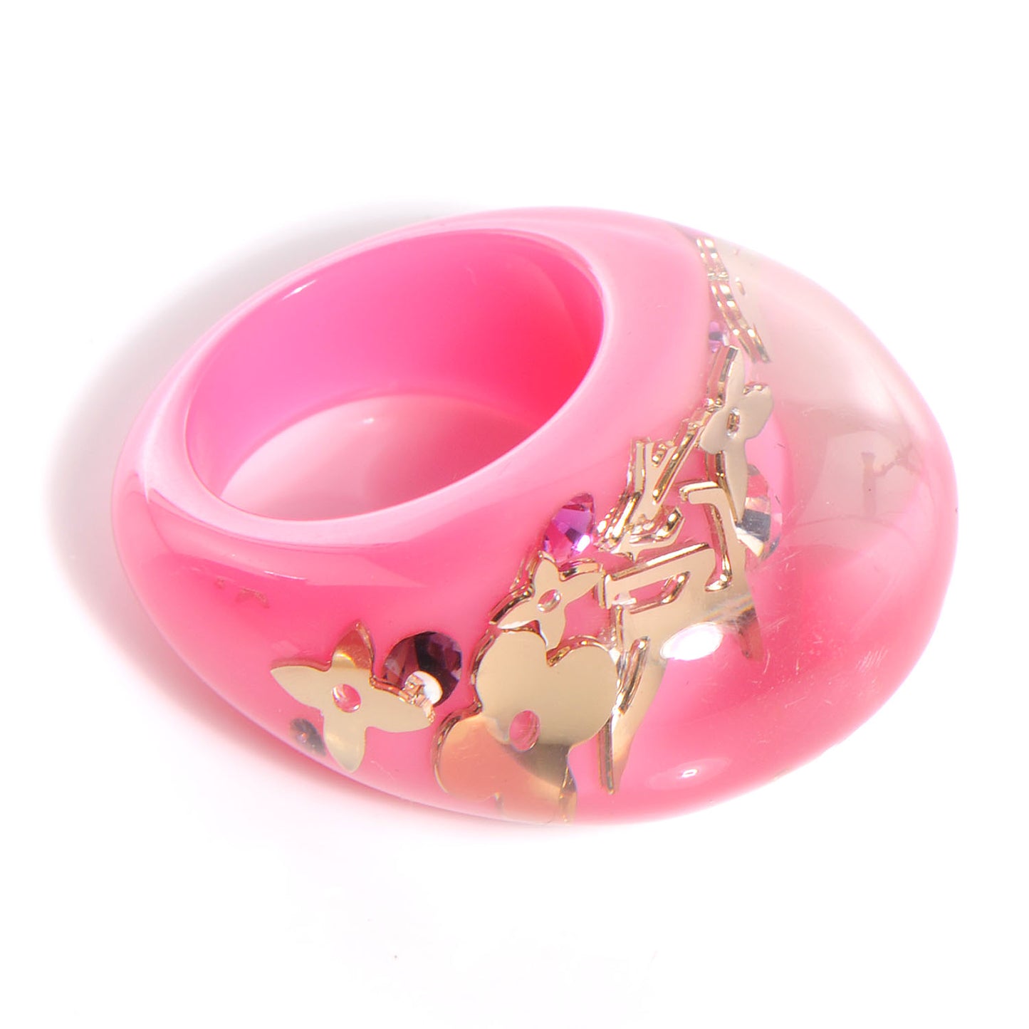 Inclusion Ring 5.5 Rose Pop