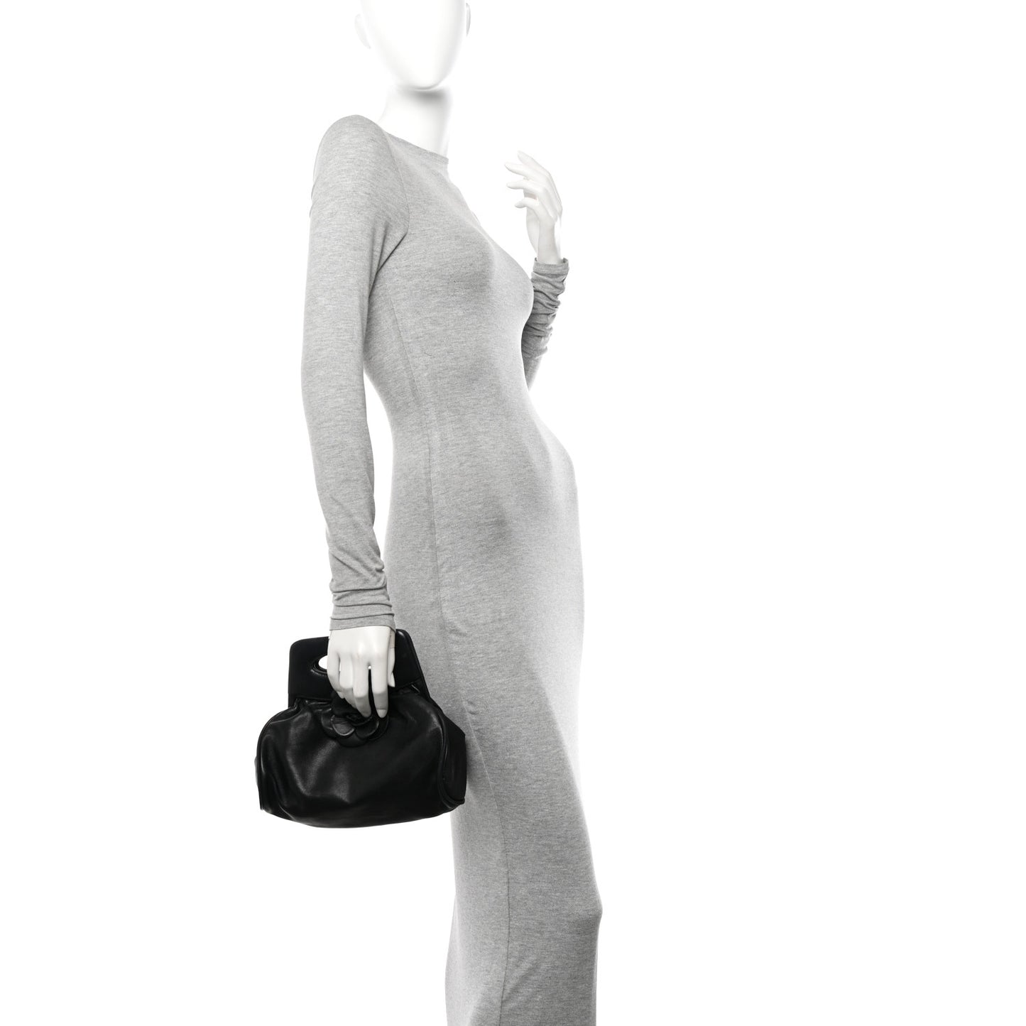 Lambskin Camellia Handbag Black