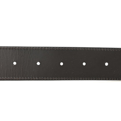 Gucci Guccissima Signature Interlocking G Reversible 37mm Belt 100 40 Black Cocoa 5 of 5