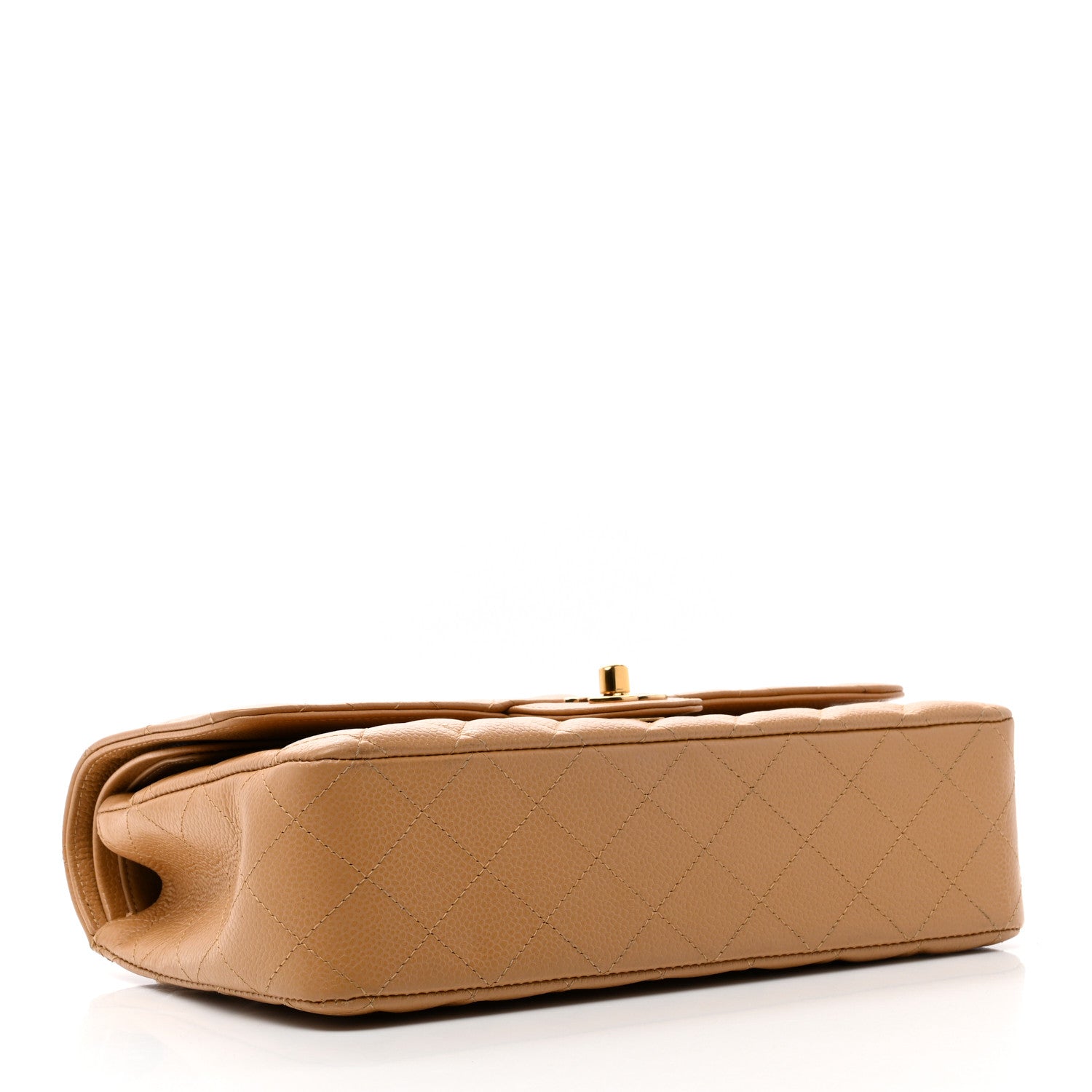 Chanel Caviar Quilted Medium Double Flap Beige 4 of 9