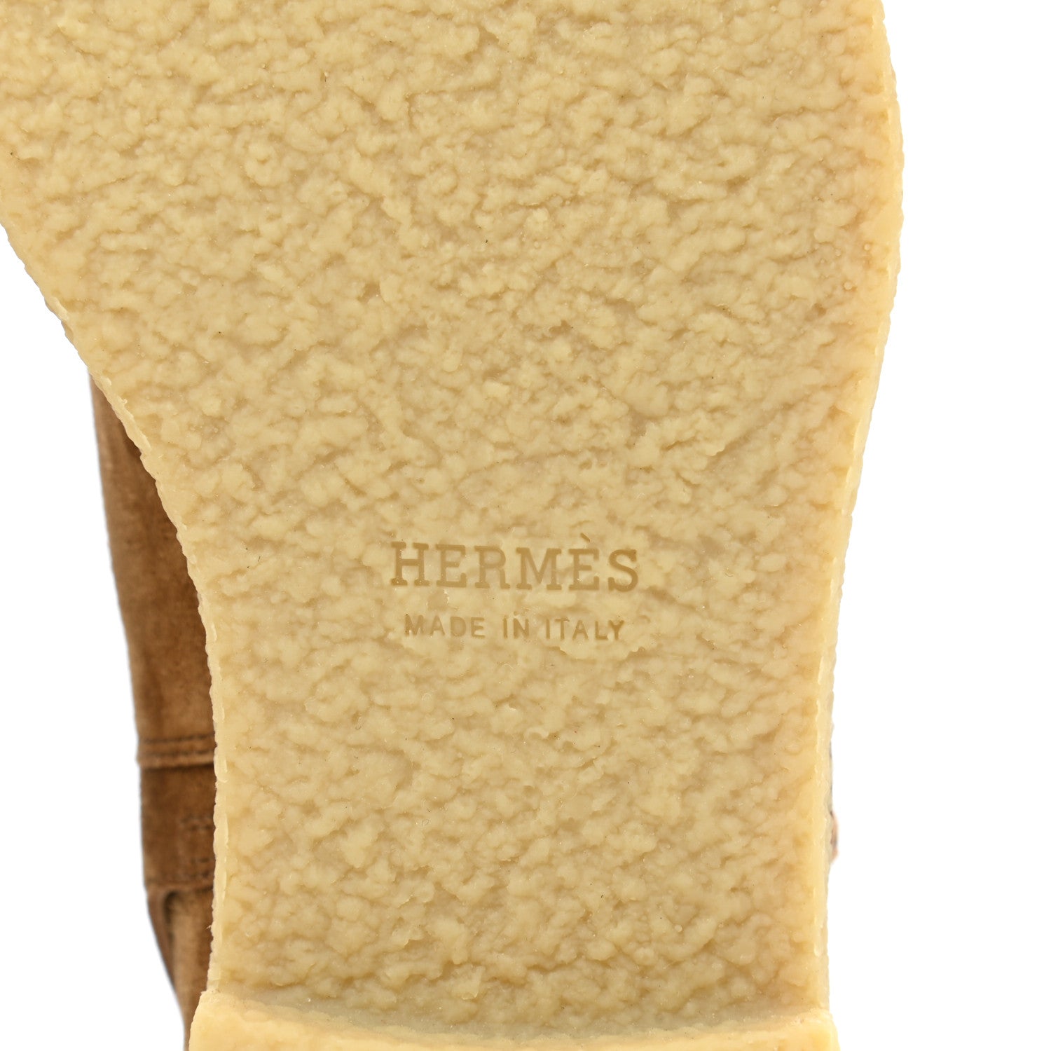 Hermes Velvet Womens Follow Low Boots 35 Brun Fume 6 of 9