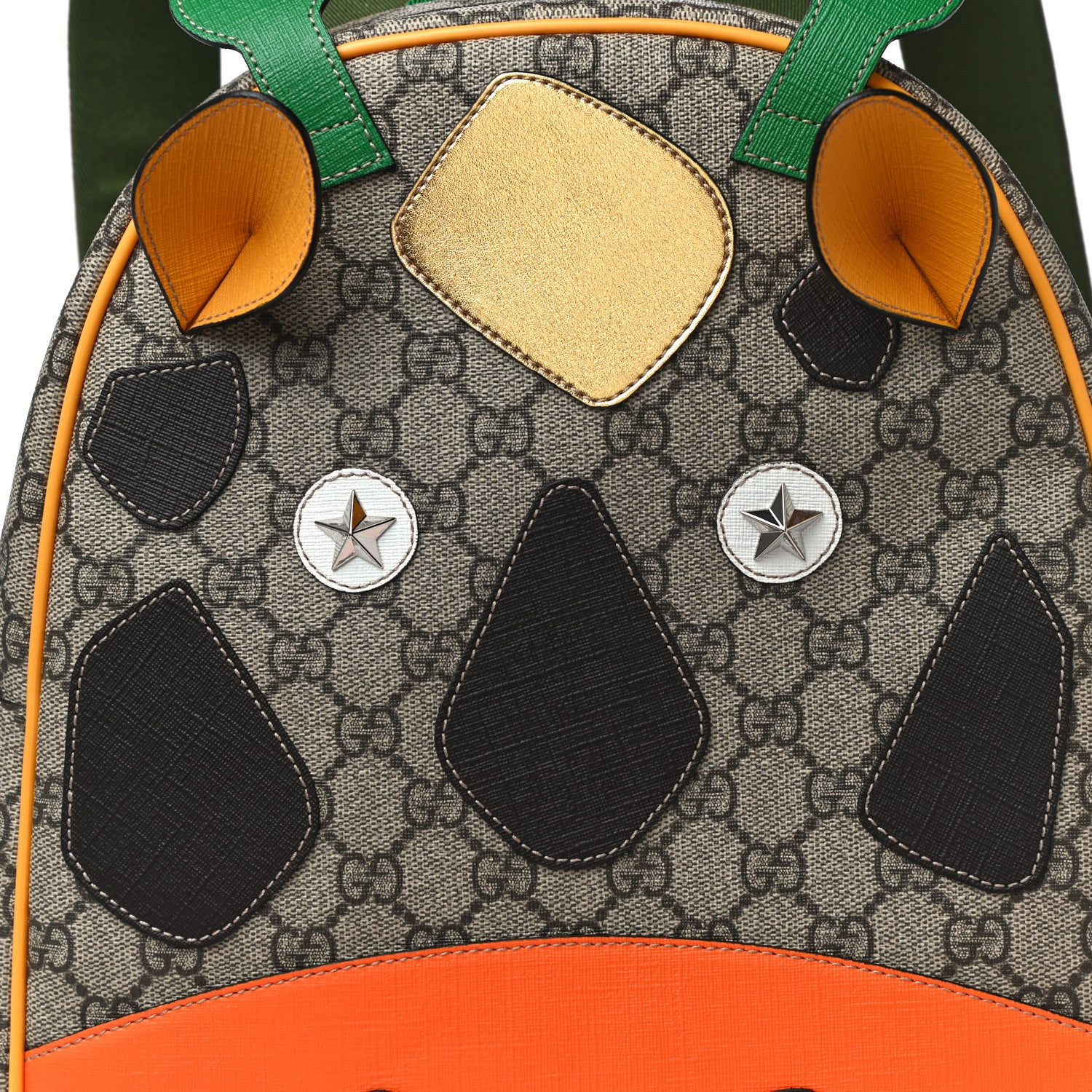 Gucci GG Supreme Monogram Kids Giraffe Backpack Ebony Multicolor 7 of 9