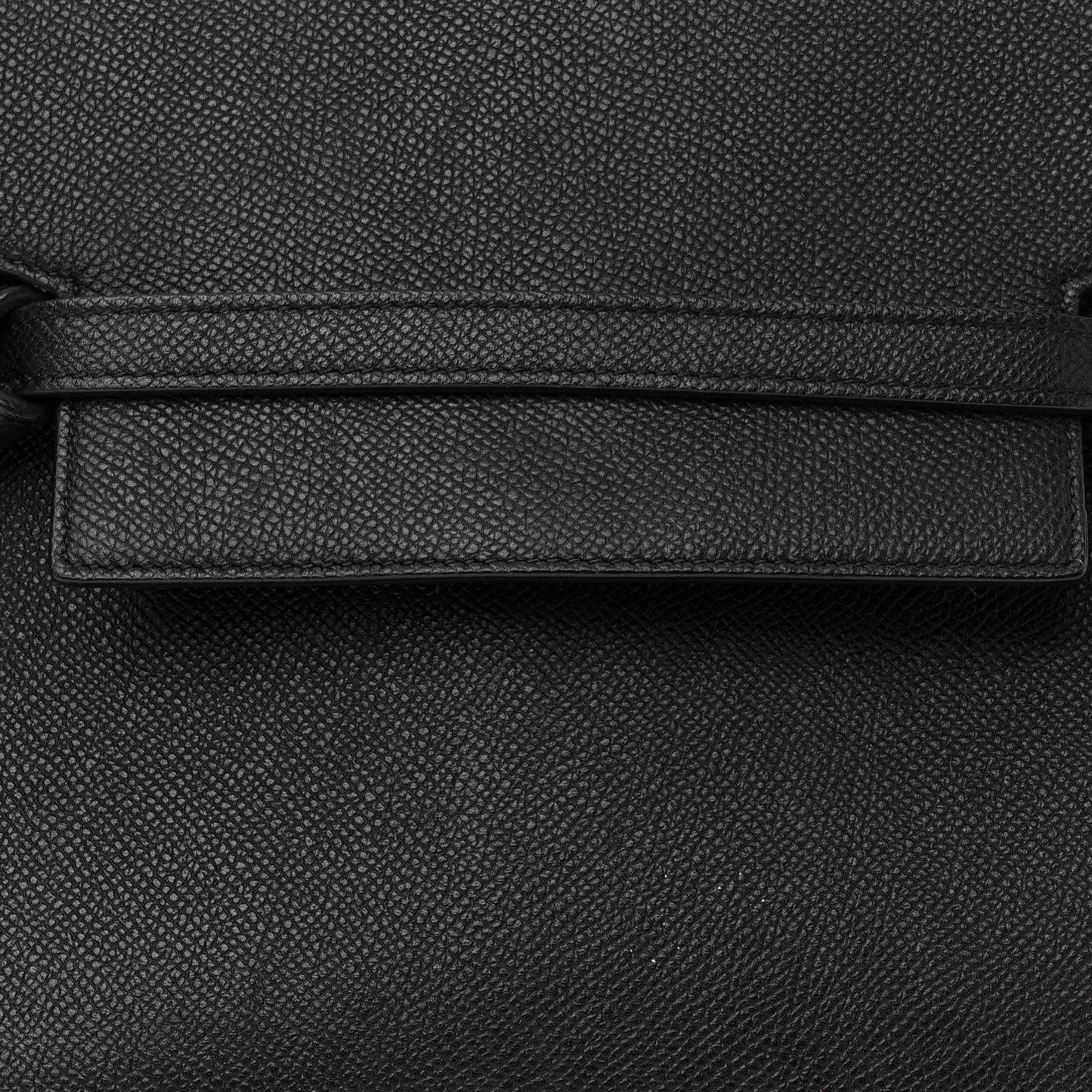 Grained Calfskin Micro Belt Bag Black