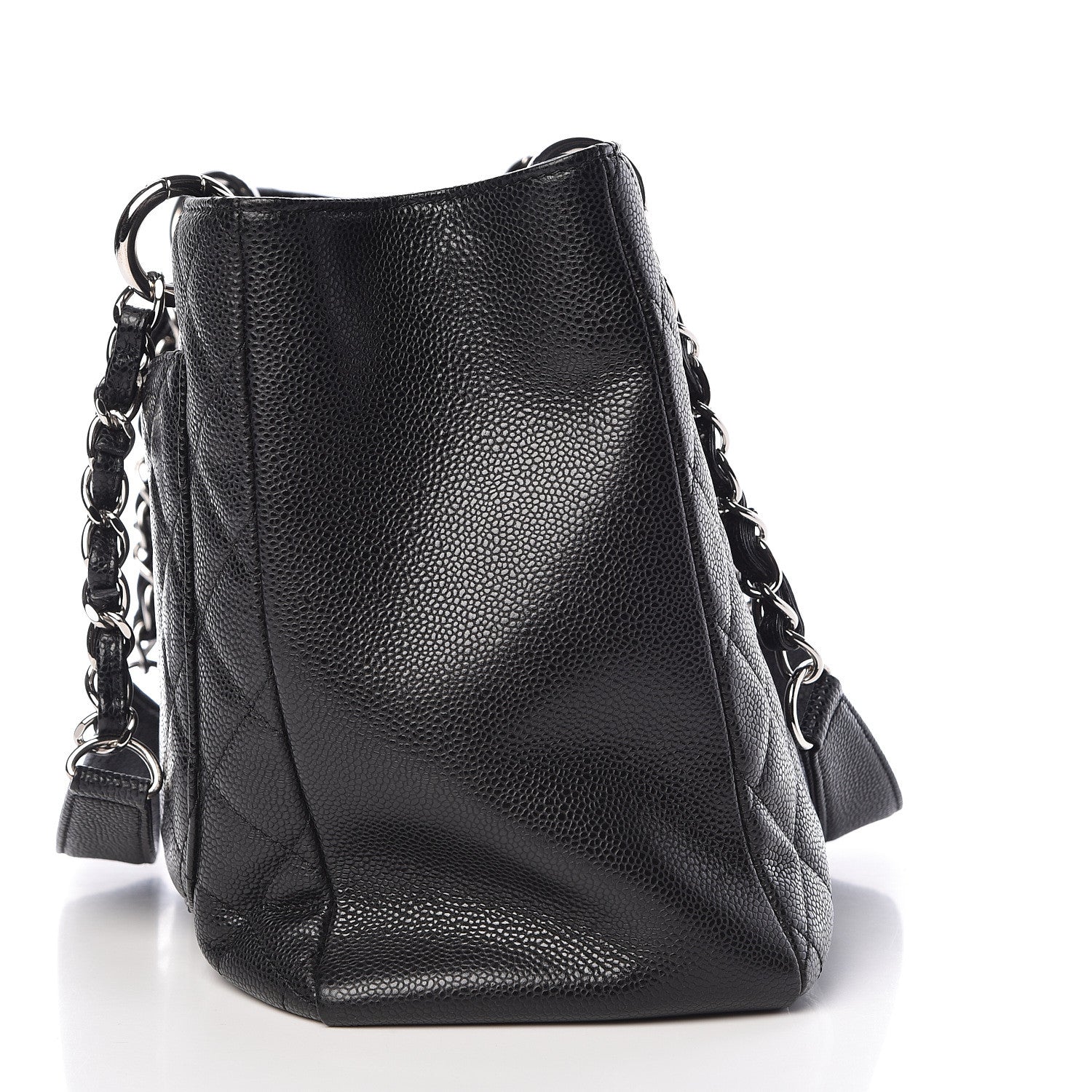 Chanel Caviar Quilted Grand Shopping Tote GST Black 8 of 12