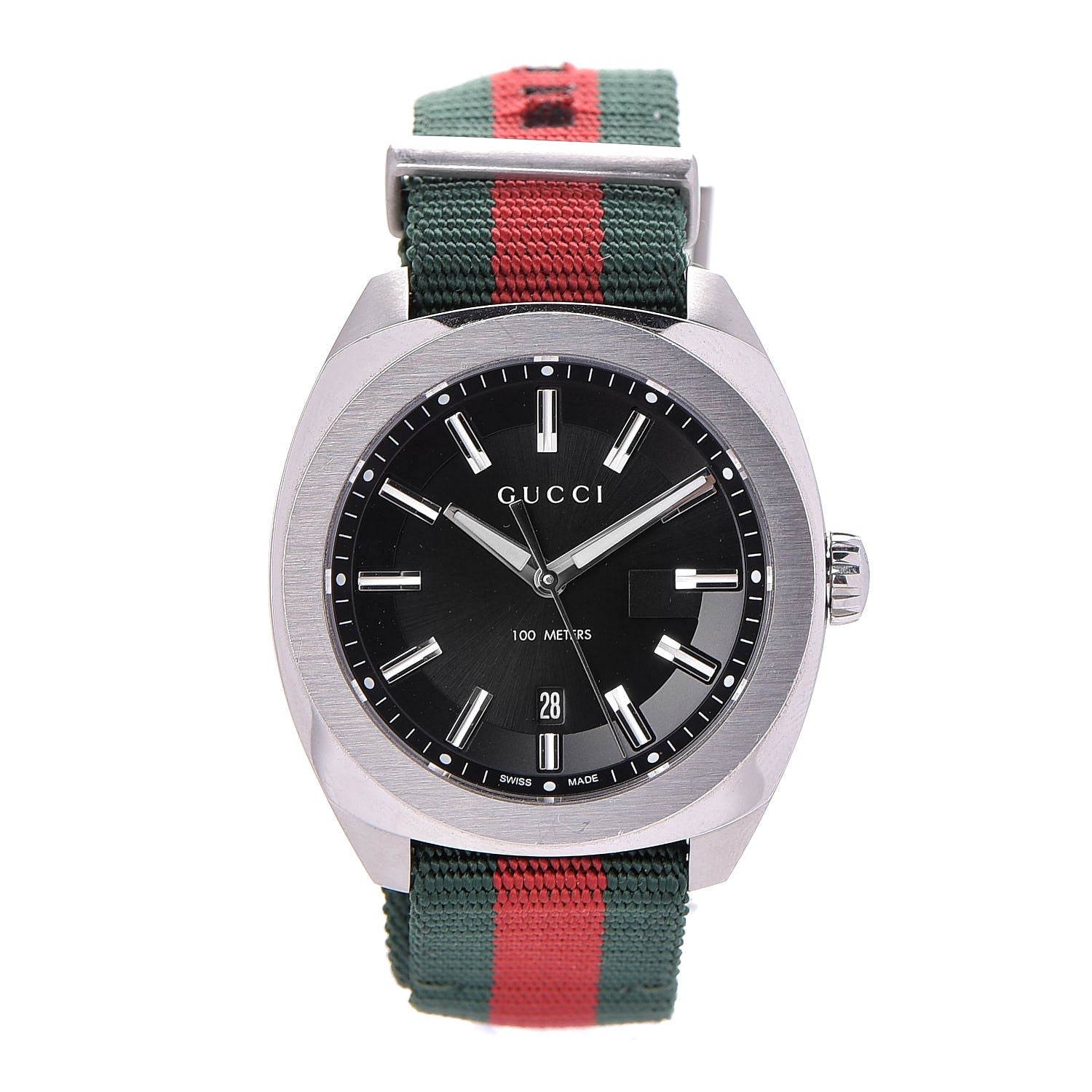 Gucci Stainless Steel Nylon 41mm GG2570 Quartz Watch Black 1 of 6