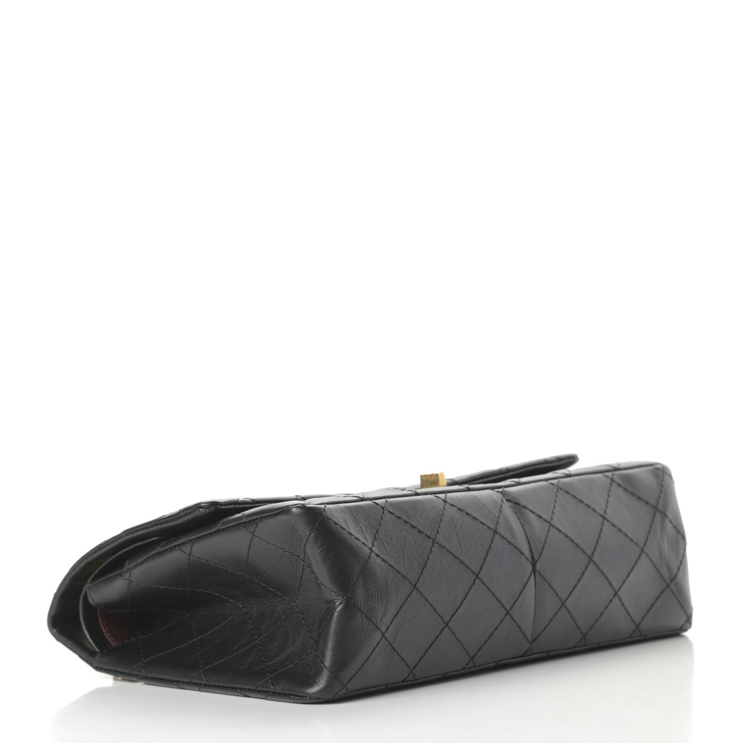 Aged Calfskin Quilted 2.55 Reissue 226 Flap Black