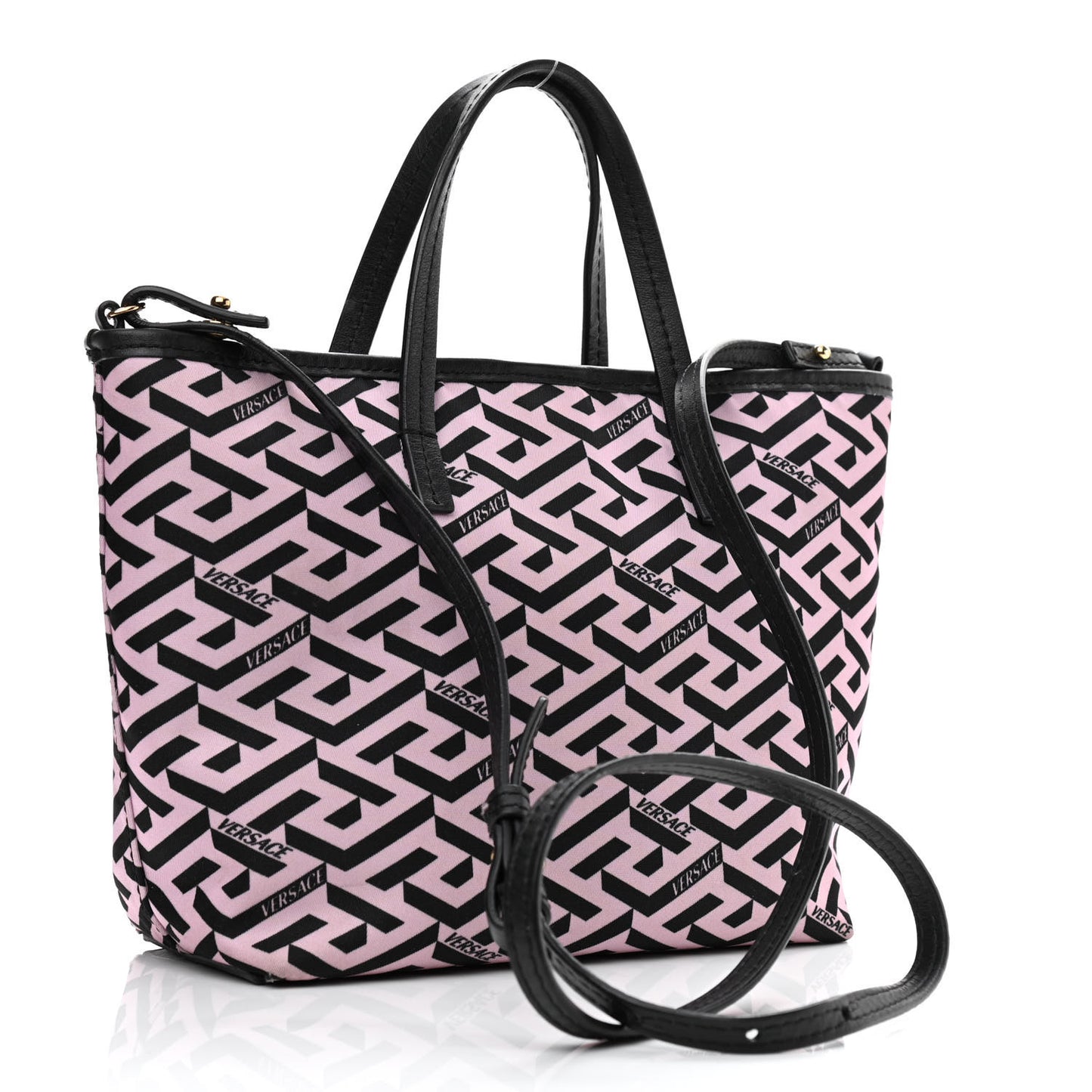Calfskin Monogram Smile Medusa Tote Multicolor