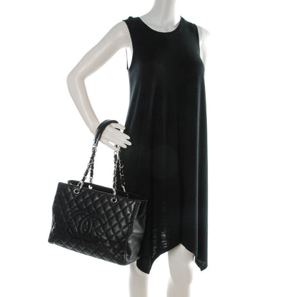 Chanel Caviar Quilted Grand Shopping Tote GST Black 2 of 8