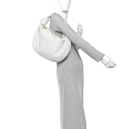 Bottega Veneta Nappa Intrecciato Small Jodie Hobo White 2 of 13