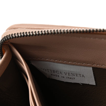 Bottega Veneta Nappa Intrecciato Zip Around Wallet Flamingo 7 of 9