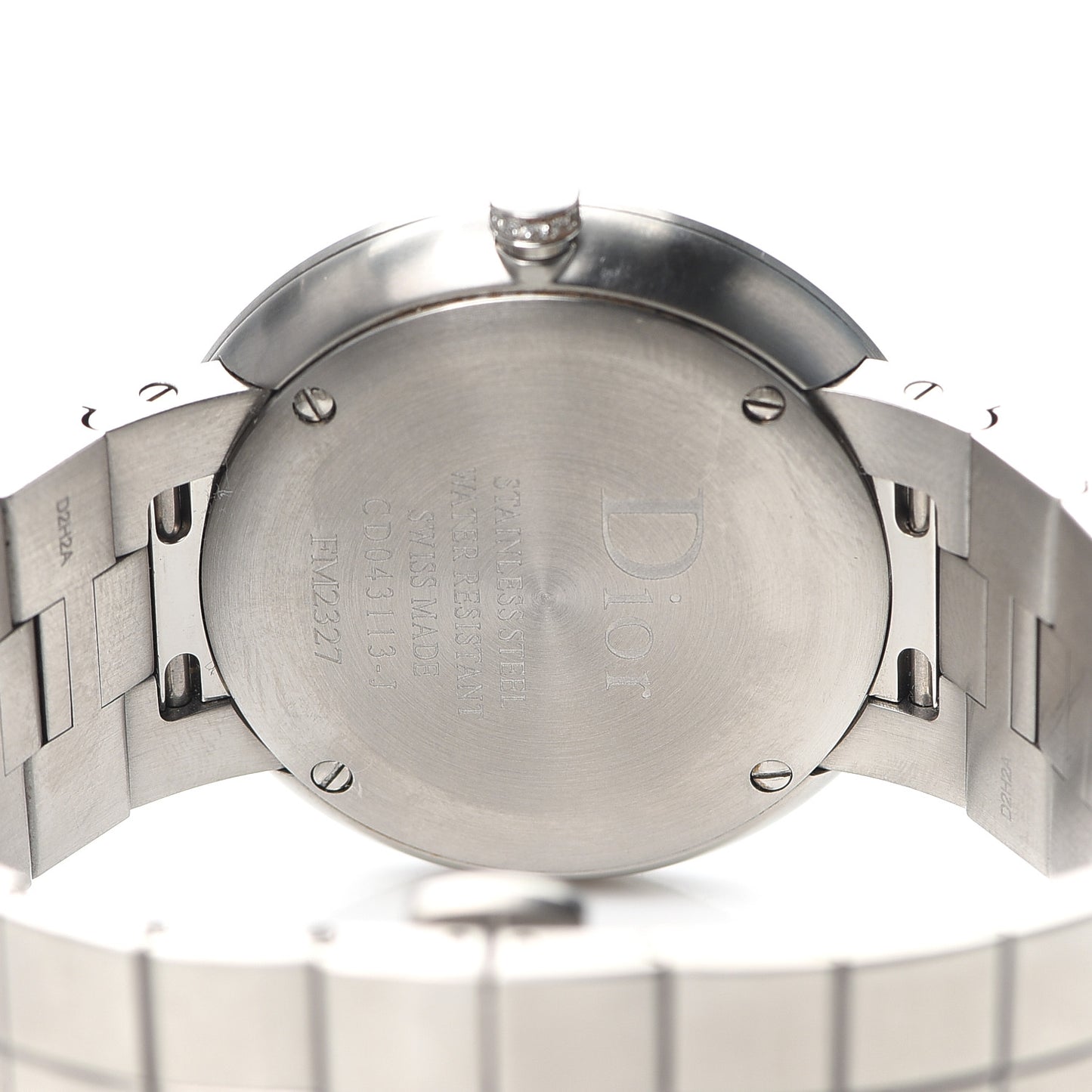 Stainless Steel Diamond Bezel 38mm La D De Dior Quartz Watch