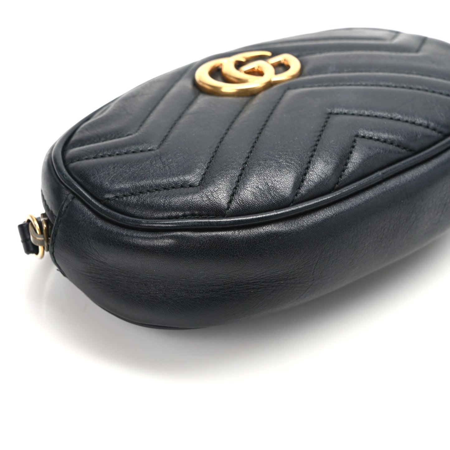Calfskin Matelasse GG Marmont Belt Bag 85 34 Black