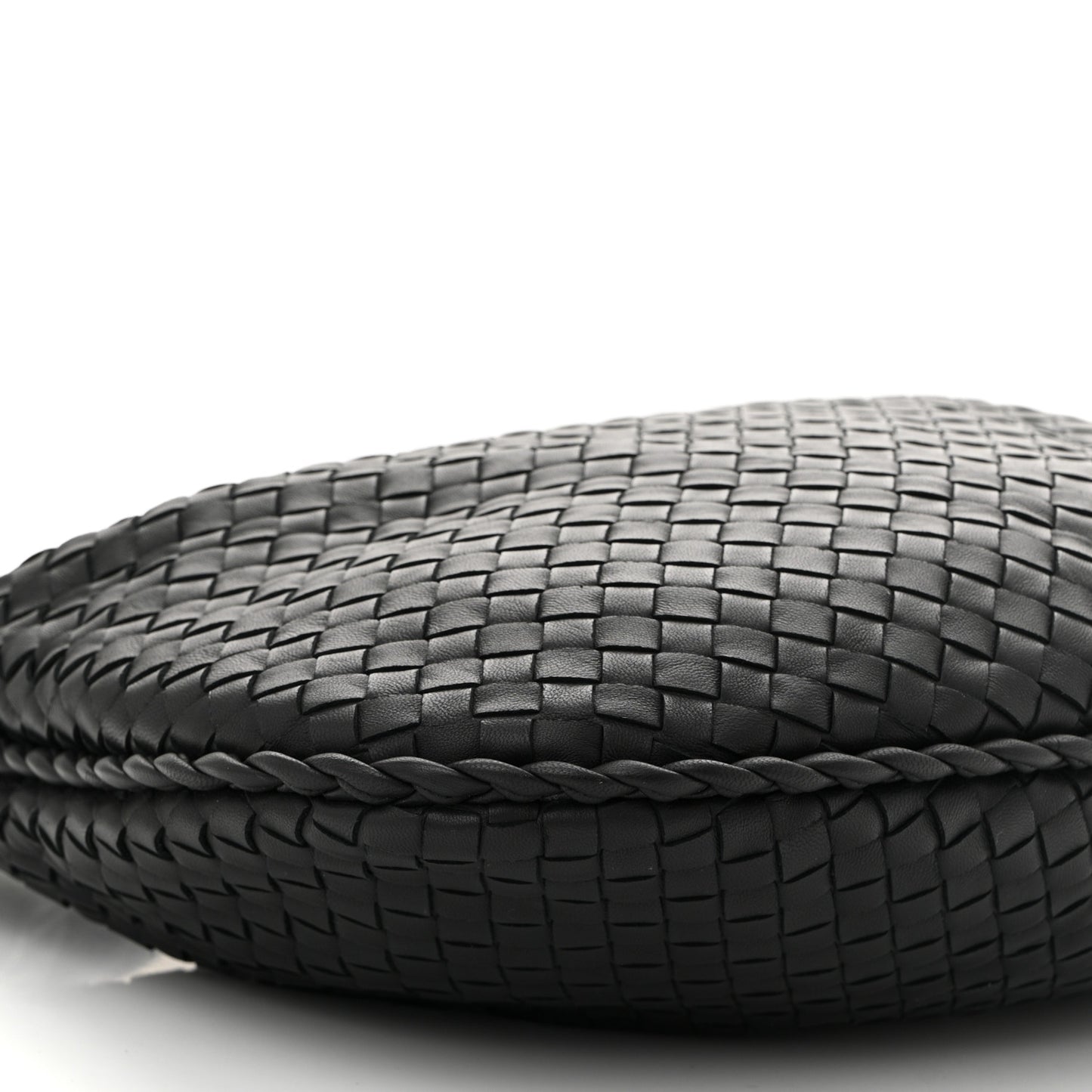 Nappa Intrecciato Medium Veneta Hobo Black