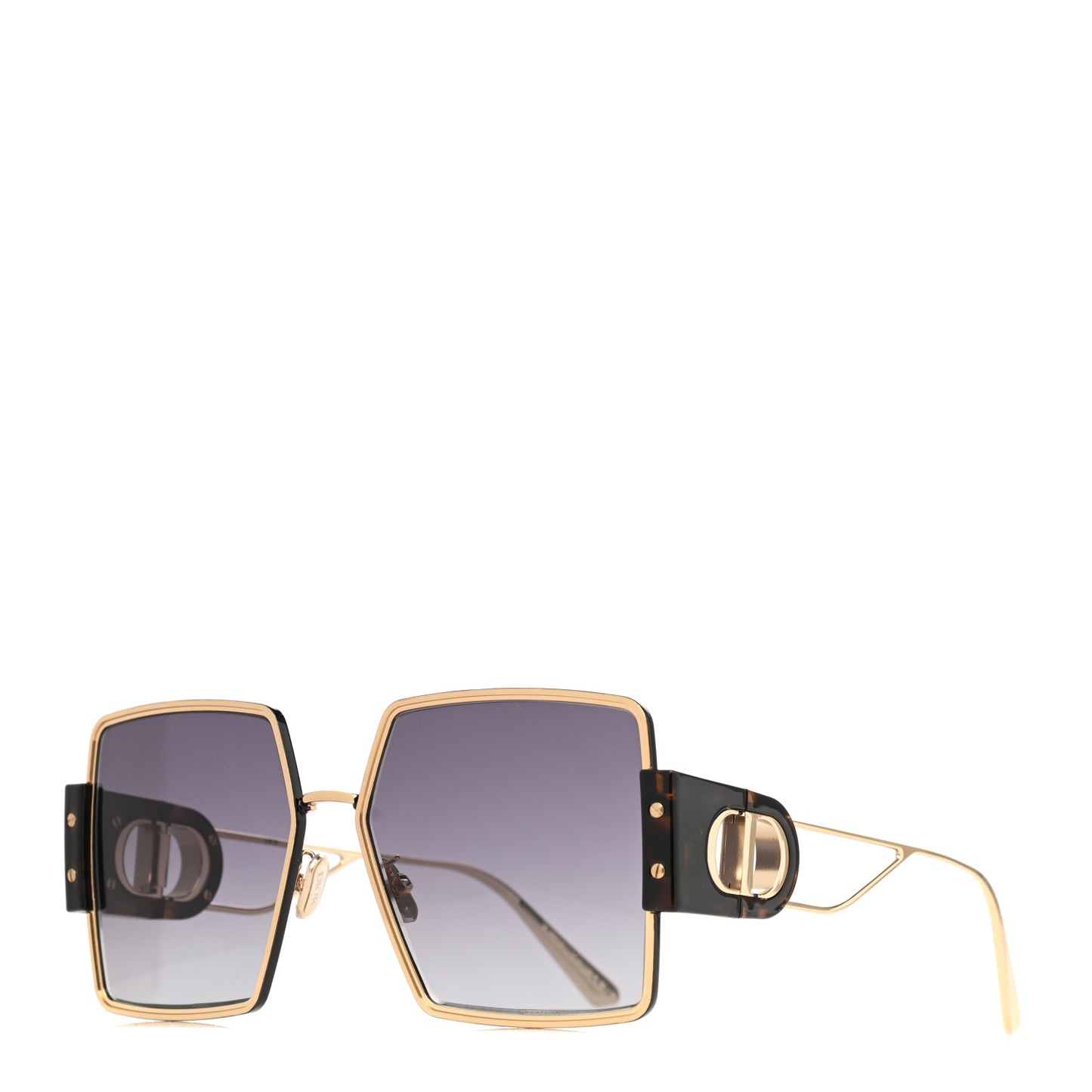 Acetate Square 30 Montaigne Sunglasses Tortoise