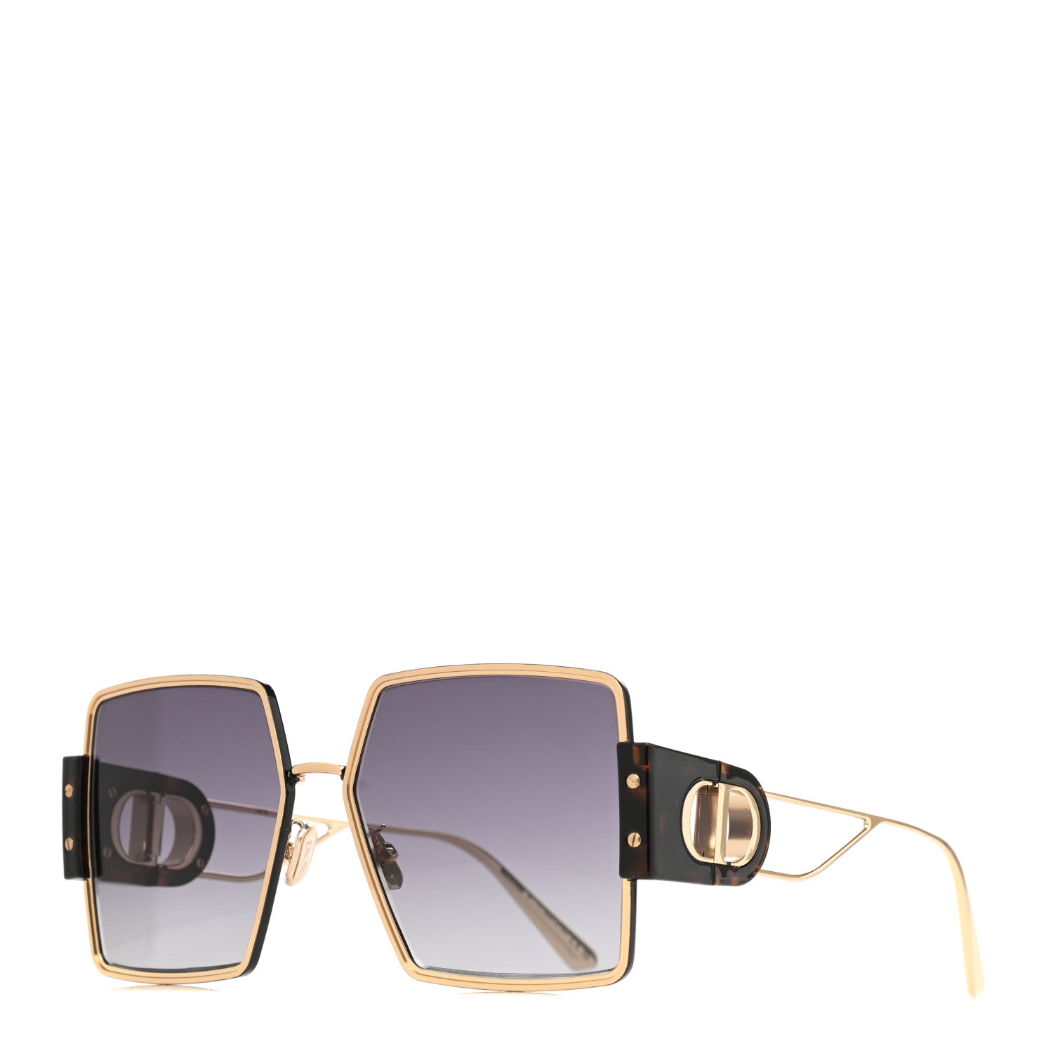 Christian Dior Acetate Square 30 Montaigne Sunglasses Tortoise 1 of 8